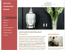 Tablet Screenshot of goldlivingacupuncture.com